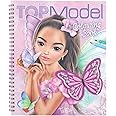 Depesche TOPModel Fairy Love 12976 Colouring Book with Sequin Design, 40 Model and Fairy Motifs for Creative Design, Includes a Sticker Sheet
