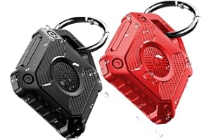 ONEONTA 2er Pack Airtag Anhänger - Airtag Schlüsselanhänger - Airtag Hülle Wasserdicht - Air Tages Apple Anhänger - Airtag Halter Hund, Robust TPU, Schwarz+Rot