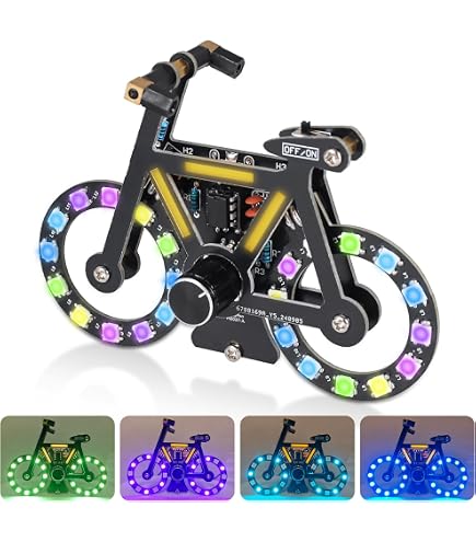 Kit Soudure Vélo LED RVB - Projet DIY Avec 5 Modes Lumineux - Éducation Électronique