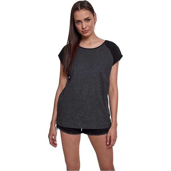 Urban Classics Maglietta Donna Camo Shaped Tee – Maniche Corte, Design Vintage, Vestibilità Morbida E Scollo Ampio - 2