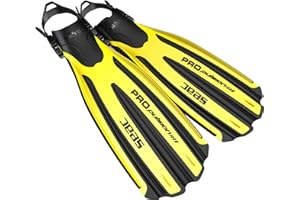 SEAC Propulsion, Pinne da Subacquea con Cinghiolo Regolabile, Made in Italy Unisex Adulto