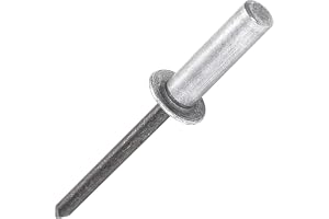 Kit med 60 vattentäta popblindnitar med stängd tå - 3 storlekar: Ø4,8 x 10/12/16 mm (20 per storlek) - aluminiumböjt huvud, stålchuck