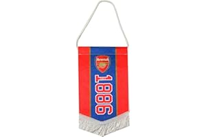 CLUB LICENSED Arsenal FC Football Club Since 1886 Flag Style Red Supporter Fan Match Banner