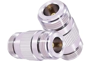 CNARIO 2PCS N Female Barrel Adapter N Barrel Connector Double Female Connector for RF Coaxial Cable Connectors(NOT for TV)
