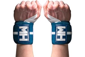 Weightlifting House Weightlifting Wrist Wrap Wrist Support & Strength for Olympic Weightlifting and Powerlifting 18' Wrist Wraps