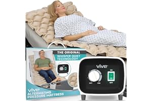 Alternating Pressure Mattress by Vive - Includes Electric Pump & Mattress Pad - Best Inflatable Bed Pad for Pressure Ulcer and Pressure Sore Treatment - Fits Standard Hospital Beds