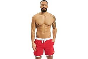 URBAN CLASSICS Pantaloncini da Bagno Uomo, Costume ad Asciugatura Rapida, Costume da Bagno per Surf e Attivitá, Stile Retro, Taglie XS - 5XL