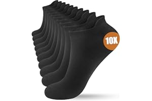 YESWEL 10 Paar Sneaker Socken Herren Damen, Baumwolle Sportsocken, Atmungsaktive Laufsocken Kurz