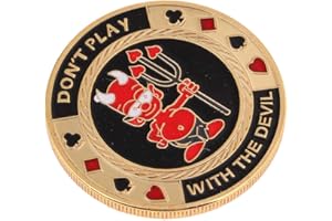 Tenlacum Metal Chips Commemorative Coins Gold Plated Metal Poker Card Guard Protector Casino Supplies D