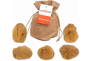 Intimate -Mentrual Meeresschwämme, 100% natürliche, ungebleichte Meeresschwämme als natürliche, weiche Tampon-Alternative – wiederverwendbar, langlebig. 5 Stück (Größe 5–7 cm)