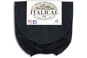 ITALICAE guanto lavaggio auto MADE IN ITALY - guanto microfibra auto ultra assorbente, perfetto anche per il lavaggio moto - Panno in microfibra nero 1PZ 30x20cm - Ottimo per la lucidatura auto