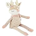 BIECO Plush Deer Baby Rattle Approx. 22 cm Cute Cuddly Toy Sleep Aid Soft Teddy Reindeer