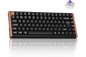 Keychron K2 HE Wireless Custom Mechanical Keyboard - Hall Effect Magnetic Switch, Rapid Trigger, 2.4G/Bluetooth 5.2/USB-C, QMK/VIA, Aluminium & Wood, RGB Backlit(Mac/Windows/Linux), UK Layout