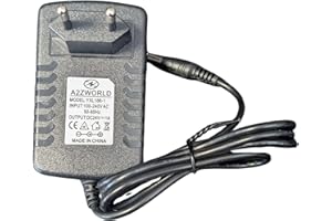 A2ZWORLD LEDLUX CV7243 Transformateur Alimentation 24W 24V 1A avec Prise Domestique de 220 V à DC 24 V Noir (24W 24V 1A)