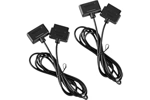 XAHPOWER 2Pack 6ft SNES Controller Extension Cable for Retro-Bit SNES Super Nintendo Entertainment System Console