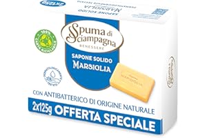 Spuma di Sciampagna Saponetta Naturale Marsiglia 2 Pezzi - 125 Gr