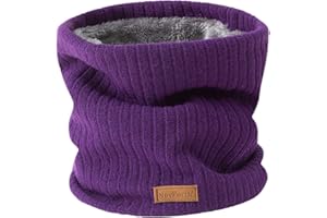 NovForth Tour de Cou Gaiter Masque Cagoule Cache-Cou Hiver écharpe Coupe-Vent Ski Élastique Épais Doux maille Doublure Polaire Neck Warmer