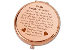 Ximalun Daughter in Law Gifts from Mother in Law Compact Makeup Mirror for Daughter in Law Wedding Gifts Christmas Mothers Day Birthday Gifts for Daughter in Law