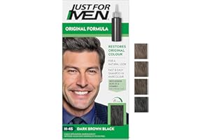 Just for men Original Formula Dark Brown Black Hair Dye, Restores Original Colour for a Natural Look H45