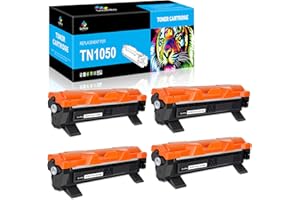 LeciRoba TN1050 TN-1050 for Brother TN1050 Toner Cartridge for Brother DCP-1510 DCP-1610W DCP-1612W DCP-1512 HL-1210W HL-1212W HL-1110 HL-1112 MFC-1810 MFC-1910W Printers (4-Black)