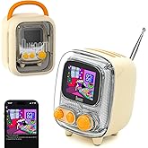 Divoom Tiivoo-2 Taşınabilir Bluetooth Hoparl&ouml;r, FM Radyo, Pixel Art Retro Mini K&uuml;&ccedil;&uuml;k Sevimli Kablosuz Hoparl&ouml;r, Vintage Dekor