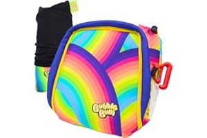 Bubblebum Inflatable Booster Car Seat - Travel Booster Seat - Portable Car Booster Seat - Booster Seat for Car - Slim Foldable Narrow Design Car Seat - Perfect for Kids 4-11yrs Old - Rainbow