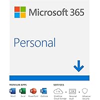Microsoft 365 Personal |Email delivery in 1 hour| 12-Month Subscription, 1 person | Premium Office apps | 1TB OneDrive…