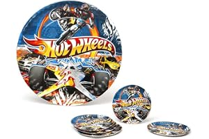 Atosa -Atosa-17136-pack 5 Rätter 23 cms Hot Wheels, Multifärg (17136)