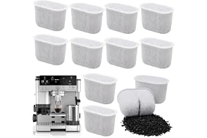 Ninja Luxe Kaffefilter 12-pack - Aktivt kol vattenfilterinsatser för Ninja kaffemaskiner, kompatibla ersättningsfilter med 3