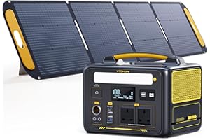 VTOMAN Jump 600X Portable Power Station with 200W Solar Panel - 600W/299Wh LiFePO4 Battery Solar Generator with 600W Constant-Power, PD 60W Type-C, Capacity Expandable for Camping, Home Backup