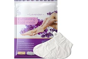 ALIVER 3 paia di maschere idratanti per piedi, con lavanda naturale esfoliante per piedi, piedi e piedi per riparazioni cutanee, secche, invecchiamento, cracked Heels