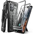 SUPCASE [Unicorn Beetle Pro] Case Designed For Samsung Galaxy S22 Ultra (2022), [Extra Front Frame] Full-Body Dual Layer Rugged Belt-Clip & Kickstand Case with Built-in Screen Protector - CamoGray
