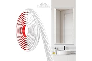 JUNART Moulures en PVC, 300cm×2cm, Autocollantes, Pour Plafonds, Moulures Murales Pour Bordures de Murs, Cadres de Miroirs, Plafonds, Plinthes, Armoires (Blanc)