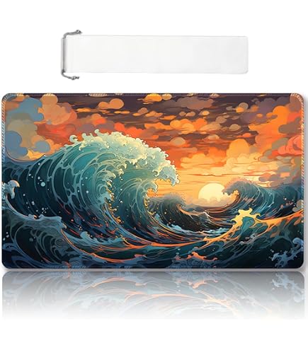 Tapis De Jeu 35,6 X 61 Cm Renard à Neuf Queues – Compatible MTG, OCG, CCG, RPG | Antidérapant & Premium