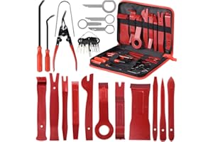30PCS Outils pour Garnitures Outils Démontage Installation Garniture Intérieure Outils pour Garnitures Panneau de Porte Autoradio Kit Garniture Voiture avec Un Sac