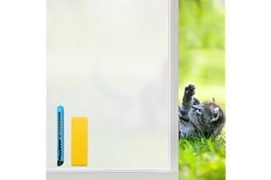 Niviy Pellicola per Vetri Finestre Privacy 44.5 x 200 cm,Autoadesive Anti-UV Pellicola Oscurante Vetri Finestre in Vetro Smerigliato,Rimovibile Per Camera, Cucina, Ufficio