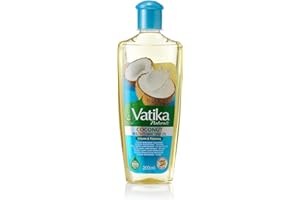 DABUR Vatika Organiczny Olejek do Włosów z Proteinami Jajecznymi 200ml - Bogaty w Witaminy A, E, F, Makadamia i Awokado dla mocnych, lśniących włosów - wspomaga wzrost włosów