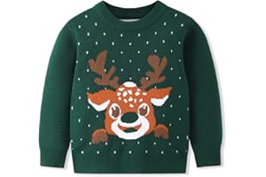 WEXUUA Toddler Girl Boy Christmas Outfit Baby Girl Boys Snowman Sweater Warm Christmas Crewneck Winter Clothes