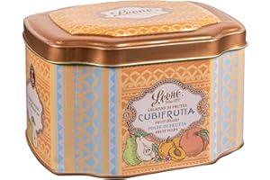 PASTIGLIE LEONE Leone depuis 1857 - Boîte en métal Pâtes de Fruits Pulpe de Fruits - Sans Gluten et Végans - 200g