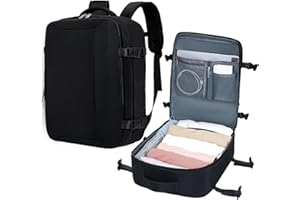 LOSSGA Mochila Viaje Cabina Avion 45x36x20 para Easyjet Travel Backpack Mochila Cabina Mochilas de Viaje Bolsas de Cabina Bolsa de Viaje Portátil