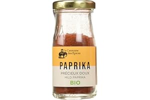 ALBERT MÉNÈS LA CARAVANES DES EPICES BIO - Paprika Précieux Doux - 35 Grammes - 100% naturel, sans colorant ni conservateur - Flacon en verre