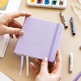 12x12 cm Hard Cover 80 Leaves 140 gr. Sketchbook - Sketch Book - Lila