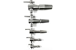 MAAJ METALL-ZAPFHAHN AUS EDELSTAHL ROSTFREI FÜR WEINFÄSSER in 5 verschiedenen Größen (Mini)