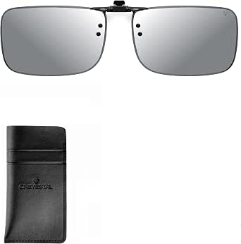 CREYESTAL Clip Occhiali Da Sole Polarizzati, Clip per Occhiali,  Sovraocchiali Sollevabile e ultraleggero, Uomo, Donna, 100% ANTI UV,  Certificato CE : Amazon.it: Abbigliamento