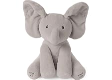 Arabest Elephant Stuffed Animals - Peekaboo and Singing, Baby Animated Flappy Elephant Stuffed Animal Baby Toy Plush for Babi