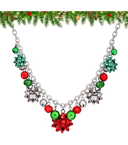 Collana Girocollo In Velluto Nero Con Albero Di Natale A Strass – Gioielli Donne, Regalo Vacanze, Pelle Nera - 4