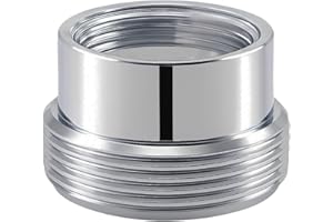 XNTONG Adattatore Rubinetto, Raccordo per Rubinetto in Ottone Cromato, Aeratore Rubinetto da 16mm Femmina a 22mm Maschio, per Aeratore Rubinetto Cucina e Bagno (F16-M22)