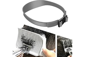 DAOOZHU 3 Stück Set Haarschneide Schablone Herren,2 Stück Fade Comb+1 Stück Verstellbare Haarschneide Anleitung,Groß V-förmiger Kamm,Kleine übergang kamm,Kamm-Set für Herren