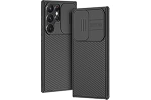 AROYI Funda Compatible con Samsung S24 Ultra 5G, Funda S24 Ultra 5G Tapa Deslizante para la cámara Funda para Samsung Galaxy S24 Ultra 5G (6.8") - Negro