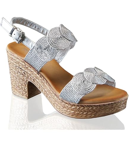 Women's Braided Mesh Wedge Heel Mules – Square Toe Ankle Strap Sandals For Summer, Party & Date Night